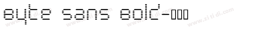 Byte Sans Bold字体转换